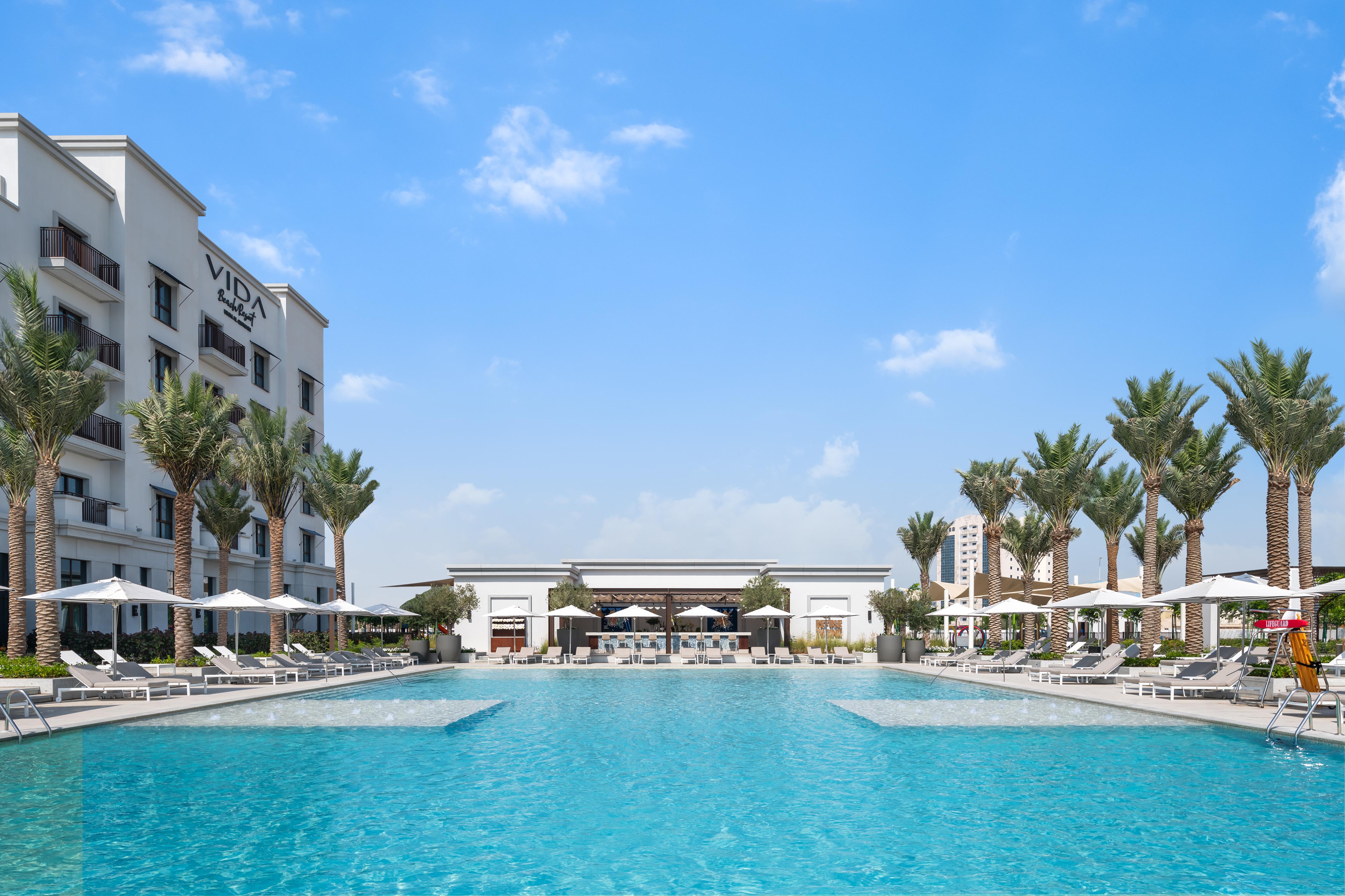 Vida Beach Resort Umm Al Quwain Ngoại thất bức ảnh View of the pool at Vida Downtown Dubai